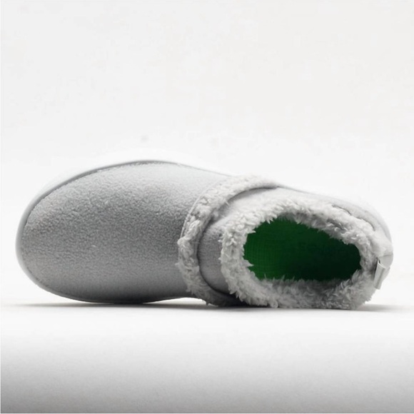 OOFOS womens 7 oocoozie low shoe in light gray SOFT stretchy fleece Arch support - Picture 12 of 14